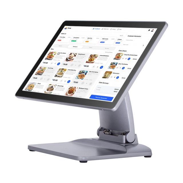 Hot Sale New 15.6" Dual Screen OLED SSD Windows 10 POS Touch Laptop with English POS Cash Register Terminal