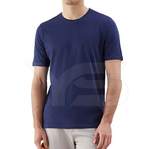 Tshirt en coton décontracté pour homme-Motif solide avec méthode de tissage non tissé 180 grammes Tissu en jersey teint uni - Product Image 6