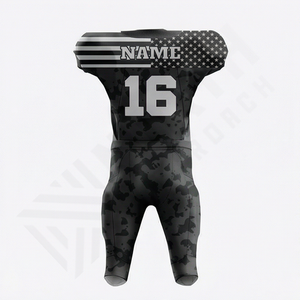 High Quality Comfortable Breathable American Football Uniform Set Short Sleeve Quick Dry 100% Polyester <b>Performance</b> Team <b>Wear</b> - Product Image 2