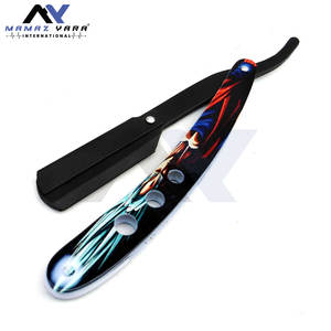 Navaja de Afeitar Recta de Barbero Hecha a Medida de Alta Calidad, Navaja Plegable Profesional para Barberos - Product Image 3