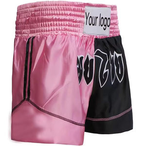 Pantalones cortos MMA profesionales de alta calidad para adultos, Impresión de logotipo personalizado, ropa de lucha elástica ligera, el mejor diseño para hombres THT - Product Image 2