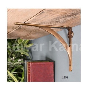 Vente chaude Heavy Duty Fonte Belle Fleur Conception L Forme Support D'étagère Décoratif Support Mural Pour Étagère - Product Image 6