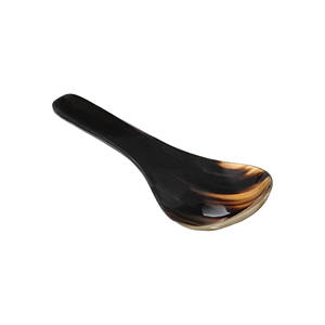 Cuillère à sel en corne de buffle de bonne qualité avec couleur naturelle Cuillère à couverts de meilleure qualité à prix raisonnable Cuillère en corne à vendre - Product Image 2