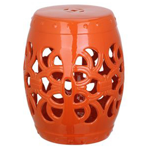 Tendance métal rond tambour tabouret découpé or Texture poufs salon hôtel Table d'appoint artisanat en vrac - Product Image 2