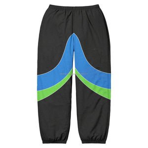 New Wholesale High Quality Jogger Sports Pants Loose Windbreaker Pants Women's Casual Stitching Trousers Red <b>Color</b> High Quality - Product Image 2