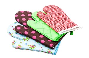 Mitaines de cuisine en coton biologique de qualité supérieure, style imprimé élégant, résistantes à la chaleur, écologiques, lavables au lave-vaisselle - Product Image 4