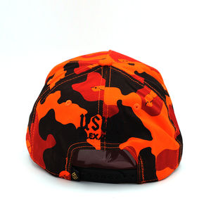 Décoration en métal 5 panneaux Chapeau tendance personnalisé pour femmes Casquette avec logo en métal personnalisé Casquette de baseball Hip-hop Boy Camouflage de haute qualité - Product Image 6