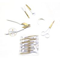 Pince d'extension Nano Micro Hair | Outil en acier inoxydable à usage professionnel | LUMINEX IMPEX LI-210 1 an de garantie |