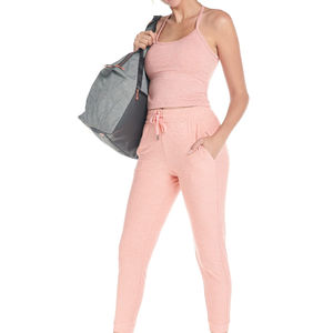 กางเกงวอร์มคาร์โก้ผู้หญิงคุณภาพดีเยี่ยมสำหรับฤดูหนาว สีพื้น ผ้าฟลีซหนานุ่ม กันน้ำ ปรับแต่งได้ มีเชือกผูกเอวสูง - Product Image 1