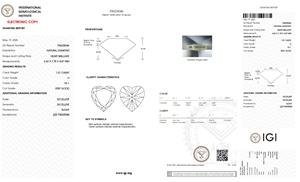 Cuore taglio brillante 1.51ct H VS1 per il diamante naturale certificato per la creazione di gioielli - Product Image 2
