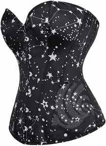 Corsé Transpirable Brocade 2024 para Mujer, con Varillas de Acero, Sobre el Busto, para Entrenamiento de Cintura, con Remaches, Bordado y Lentejuelas, Según el Estándar - Product Image 3