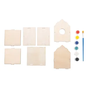 Nichoir à oiseaux DIY Titmice, artisanat écologique en bambou et en bois - Product Image 5