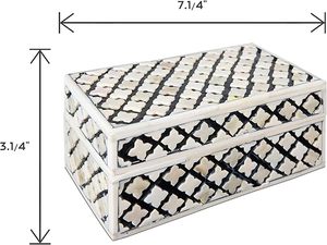 HF Crafts tamaño personalizado moderno cuadrado hueso incrustaciones joyero hecho a mano rectángulo con la mejor calidad a un precio - Product Image 2