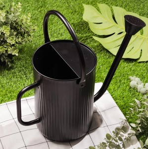 Regadera de Caña Negra para Plantas, Regadera Galvanizada Decorativa y Jarra para Accesorios de Jardín y Hogar - Product Image 3