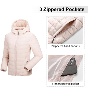 Dernier design OEM, veste matelassée en toile respirante imprimée pour femme, de haute qualité, avec rembourrage 100 % polyester, options personnalisées - Product Image 4