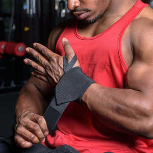 Ejercicio Muñequera Envolturas Levantamiento de pesas Fitness Vendaje Muñequera Mano Gimnasio Envolturas Oem Personalizar Logo - Product Image 4