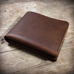 Portefeuille en cuir vintage à deux volets de haute qualité pour hommes WML-0116 logo en cuir véritable personnalisable en usine - Product Image 6