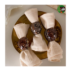 Anillos de Servilleta Hechos a Mano con Conchas Marinas, Decoración de Mesa con Conchas Naturales, Anillos de Servilleta de Concha de Cristal, Elegantes para Eventos de Boda - Product Image 3