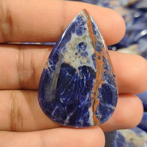 อัญมณีหลวมธรรมชาติ sodalite ทั้งหมดผสมรูปทรง cabochons กึ่งมีค่า sodalite อัญมณีสำหรับเครื่องประดับ - Product Image 1