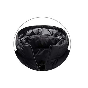 Veste matelassée à capuche décontractée de haute qualité 2024, respirante, en toile d'hiver, fermeture éclair, fourrure de mouton tricotée - Product Image 2