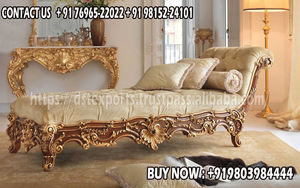 Chaises longues victoriennes modernes pour salon, siège en bois Maharaja Diwan pour la maison, sculpté à la main en Italie, durable, taille et couleur personnalisées - Product Image 5