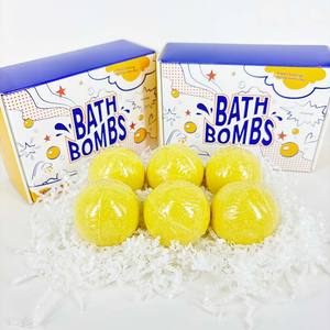 Listo para enviar China 6PCs Goldenberry Fancy Bath Bomb Artículos a granel 2024 <span class=keywords><strong>Boulle</strong></span> de Bain bombas de baño orgánicas - Product Image 4