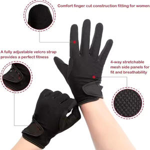 Gants d'équitation en cuir véritable Super Grip Gants d'équitation multicolores doux et confortables Gants d'équitation d'hiver pour femmes - Product Image 5