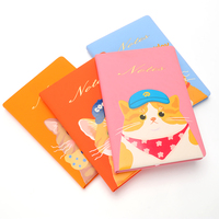 Cuaderno de Tapa Dura de Cuero PU A5, Estilo Kawaii, con Grano Vertical, Diario, Agenda