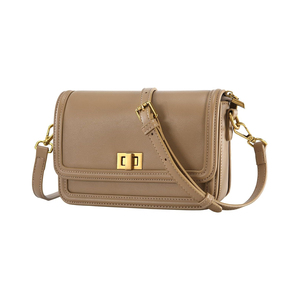 Bolso cruzado de mujer de cuero genuino 100% de alta calidad logotipo personalizado cierre de cremallera ODM bolso informal personalizable - Product Image 1