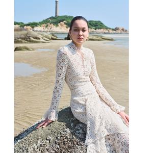 Tops et chemisiers pour femmes les plus vendus, haut en dentelle de luxe NARC, doux, anti-rides, respirant, bordure en dentelle gaufrée, chemisiers classiques - Product Image 2