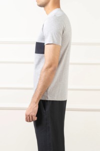 เสื้อยืดผ้าฝ้าย100% สำหรับผู้ชายทรงหลวมระบายอากาศพิมพ์โลโก้ได้ตามต้องการ - Product Image 4