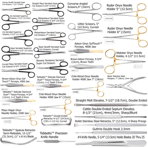 Juego de instrumentos profesionales de acero inoxidable de titanio de 30 piezas Janis Juego integral de cirugía plástica OEM Industrial DIY - Product Image 2
