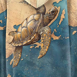 Sweat à capuche en molleton pour femme, imprimé graphique tortue de mer et carte du monde ancien, confort premium, impression par sublimation 3D, intérieur en polaire doux - Product Image 6