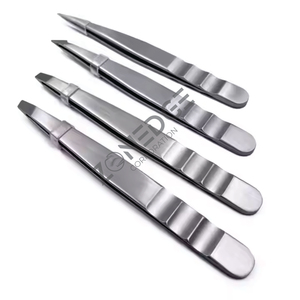 Pinzas profesionales de acero inoxidable de alta calidad para cejas, pinzas para extensiones de cejas con logotipo personalizable de fibra puntiaguda - Product Image 5