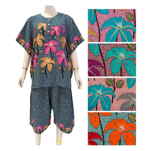 Conjunto de pijamas de rayón con estampado floral para mujer, suave y transpirable Elegante ropa de dormir de uso diario para el verano, precio al por mayor - Product Image 2