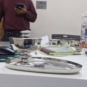 Juego de Quemadores de Incienso con Tema de Piedras Árabes, Plateado y Dorado, con Bandeja de Acero Inoxidable de Diseño para el Hogar y Regalos, Regalo de Ramadán - Product Image 6