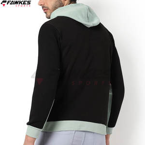 Sudadera con capucha de poliéster y algodón ligero de alta calidad, ropa de calle personalizada para hombre en blanco, sudaderas con capucha casuales personalizadas con logotipo OEM - Product Image 5