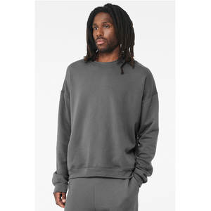 Sudadera Unisex BELLA+CANVAS de Felpa Esponjosa con Hombros Caídos en Color Gris - Product Image 2