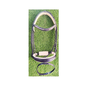 Bride de cheval équestre en nylon durable casque rembourré doux avec forme anatomique fantaisie produits d'équitation confortables - Product Image 5