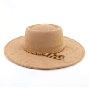 Chapeau Fedora à large bord, couleur unie, protection solaire, design personnalisé, décoration à glands, décontracté, pêche en plein air - Product Image 3