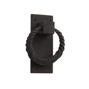 Tirador de Puerta de Metal Trenzado, Accesorios de Ferretería, Acabado Negro Antiguo para el Hogar, Hoteles, Villas - Product Image 1