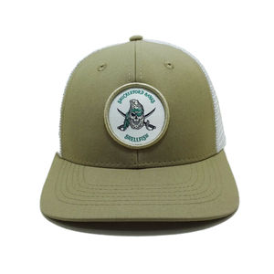 Chapeaux de camionneur à logo tissé personnalisé forme personnalisée 6 casquettes de sport de haute qualité meilleure casquette en gros OEM d'usine - Product Image 1