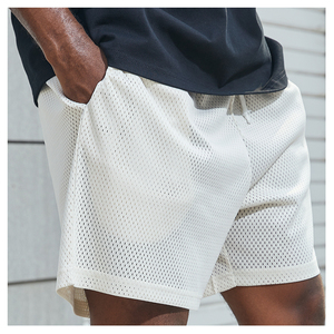 <b>white</b> mesh Sweat <b>Shorts</b> Custom Sports Wear fashion Summer trendy Mid Waist-<b>Men's</b> mesh <b>Shorts</b> for summer - Product Image 2