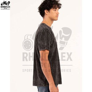 Camisetas de Hombre Estilo Nuevo, Talla Grande, Lavado Ácido, Tejido Resistente, Color Sólido, Diseño de Primera Calidad, Camisetas con Ribete Lavado Ácido - Product Image 2
