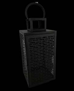 Lanterne suspendue en fer Finition enduite de poudre rouge Support de bougie design fait main élégant de luxe - Product Image 6