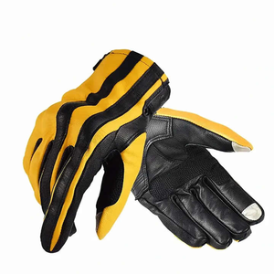 Nouveau style gants de moto de protection en cuir de haute qualité gants de course de moto à doigt complet pour hommes - Product Image 1