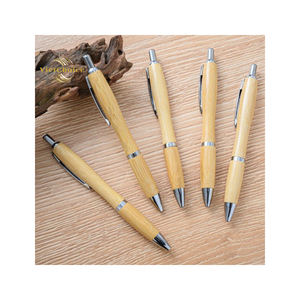 Superventa, bolígrafo de madera de bambú ecológico, logotipo grabado con láser personalizado, 1,0mm de ancho de escritura, cuerpo de pluma, varios colores - Product Image 2