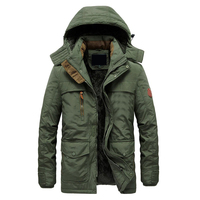 Vestes parka rembourrées pour hommes en gros, tissu polyester imperméable, chaudes pour l'hiver, qualité supérieure, vestes parka pour hommes