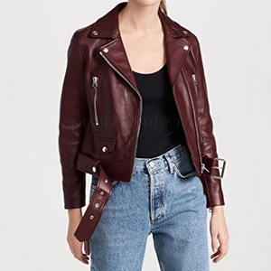 Nueva llegada Chaqueta de cuero para mujer Uso al aire libre Chaqueta de cuero para mujer Precio razonable Chaqueta de cuero para mujer - Product Image 4