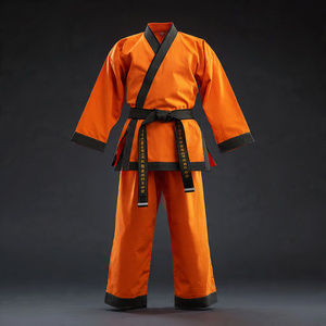 ชุดยูโดคาราเต้คุณภาพสูงสำหรับฝึกซ้อมศิลปะการต่อสู้ ชุดคาราเต้เข็มขัดดำ ชุดนักมวย - Product Image 1